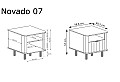 Нощно шкафче NOVADO NO-7 пастелно сиво