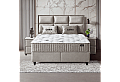 Тапицирана спалня с матрак CARIA 160 x 200 - перла SY