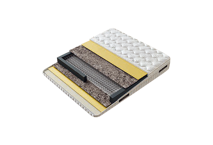 Тапицирана спалня с матрак ASTRA 140 x 200 - перла SY