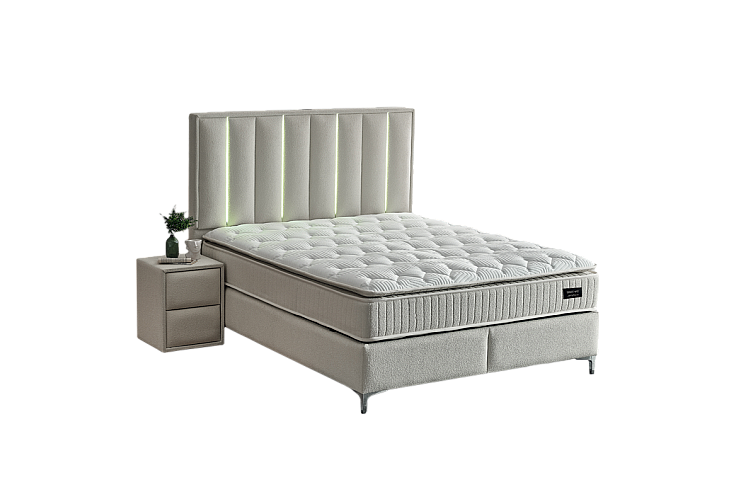 Тапицирана спалня с матрак MINI MOONLIGHT 160 х 200 - крем 01