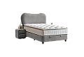 Тапицирана спалня с матрак MOON 120 х 200 - сив 18