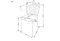 Трапезен стол K499 сив