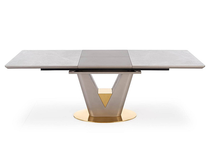 Разтегателна маса VALENTINO сив мрамор / златно