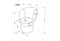 Трапезен стол K 581 бежов