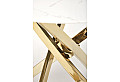 Кръгла маса RAYMOND 2 бял мрамор / златно