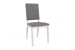 Тапициран трапезен стол FORN бяло / сиво SAWANA 05 GREY