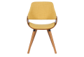 Трапезен стол КАРМЕН 9973 - орех / жълт