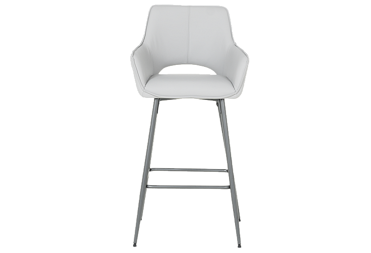 Бар стол TELFORD 2 силиконова кожа - сив 67