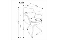 Трапезен стол K 564 пепел / черен