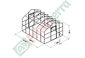 Оранжерия Primaterra DOMIKA 3x10х2,4 м ПК-4 мм