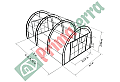Оранжерия Primaterra MAXI 4,1x8x2,96 м ПК-4 мм