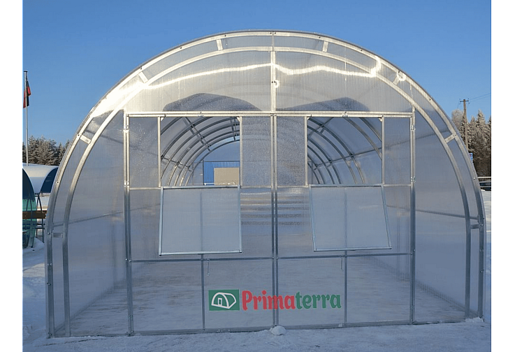 Оранжерия Primaterra MAXI 4,1x8x2,96 м ПК-6 мм